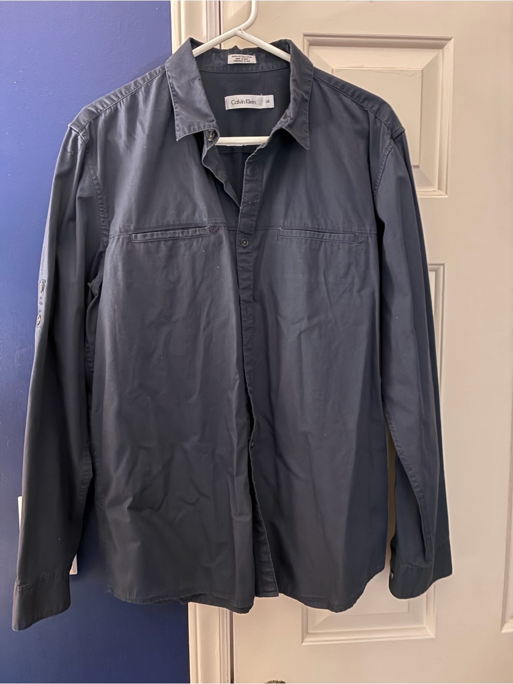 Calvin Klein Men's Dark Navy Lightweight Shirt Jacket
